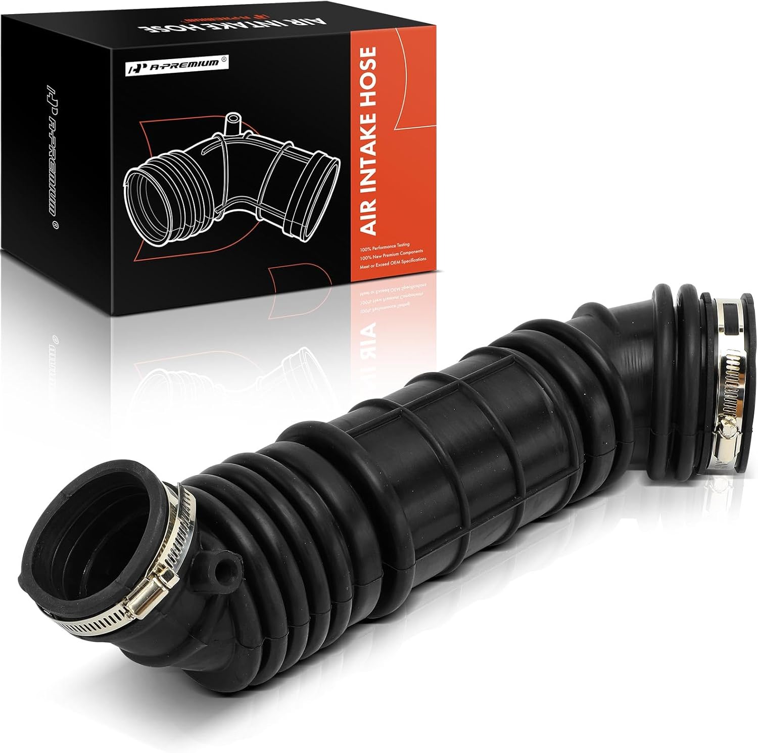 A-Premium Engine Air Clean Intake Tube Hose W/Clamps Compatible with Chrysler PT Cruiser 2003-2009 2.4L