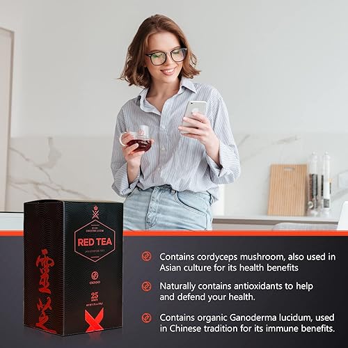 Miniatura 5 de ORGANO Té rojo - Antioxidante, orgánico con aminoácidos - Alivio del estrés Ideal para corazón y cerebro vigorosos - Apoya el sistema inmunológico -