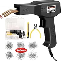 Vista 10 de ATOLS Soldador de plástico, 1000 grapas, Kit de soldadura de plástico, Kit de grapadora en caliente, Kit de pistola de soldadura de plástico, Kit