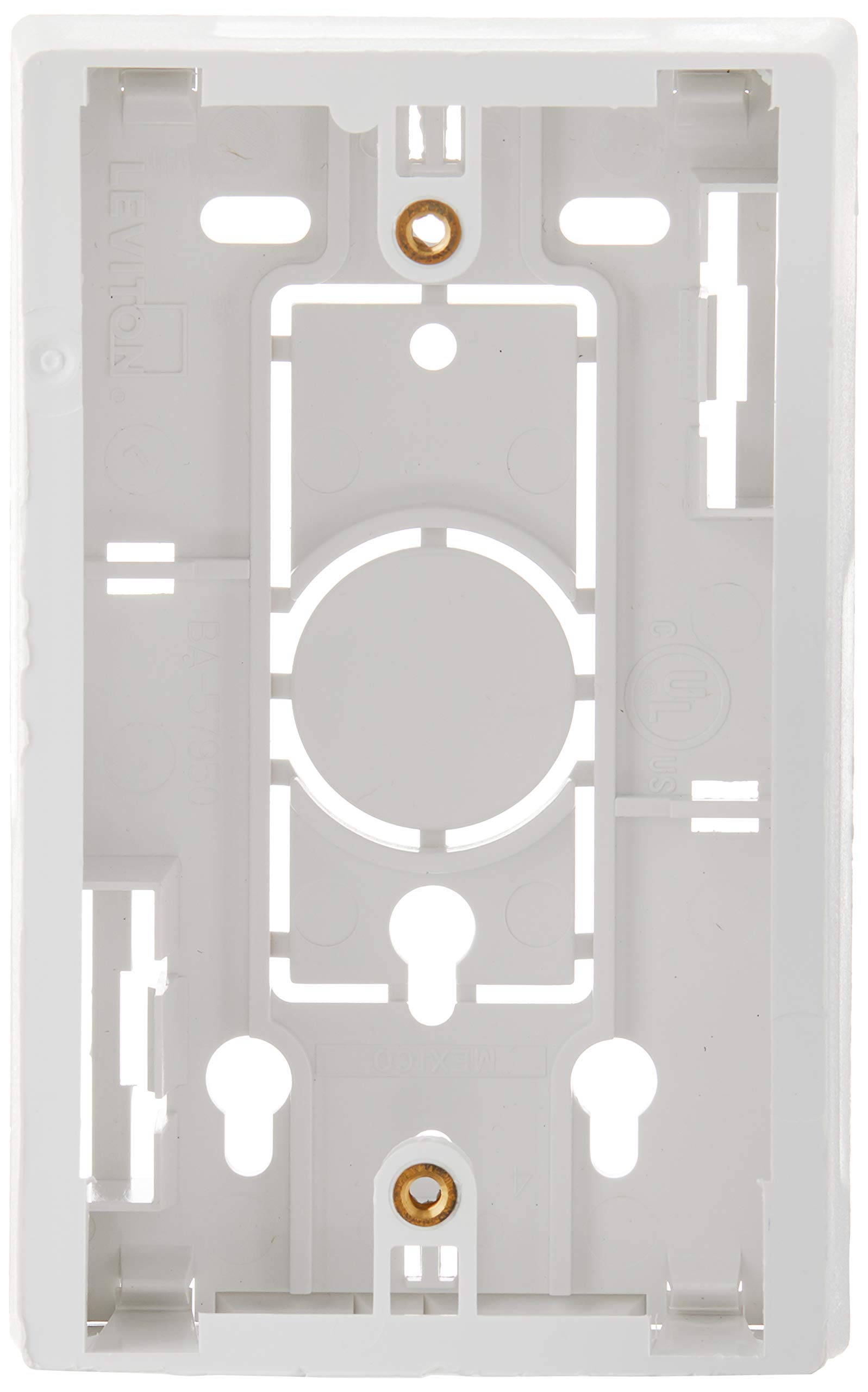 Amazon.com: Leviton 42777-1WB Surface Mount Backbox, Single Gang 