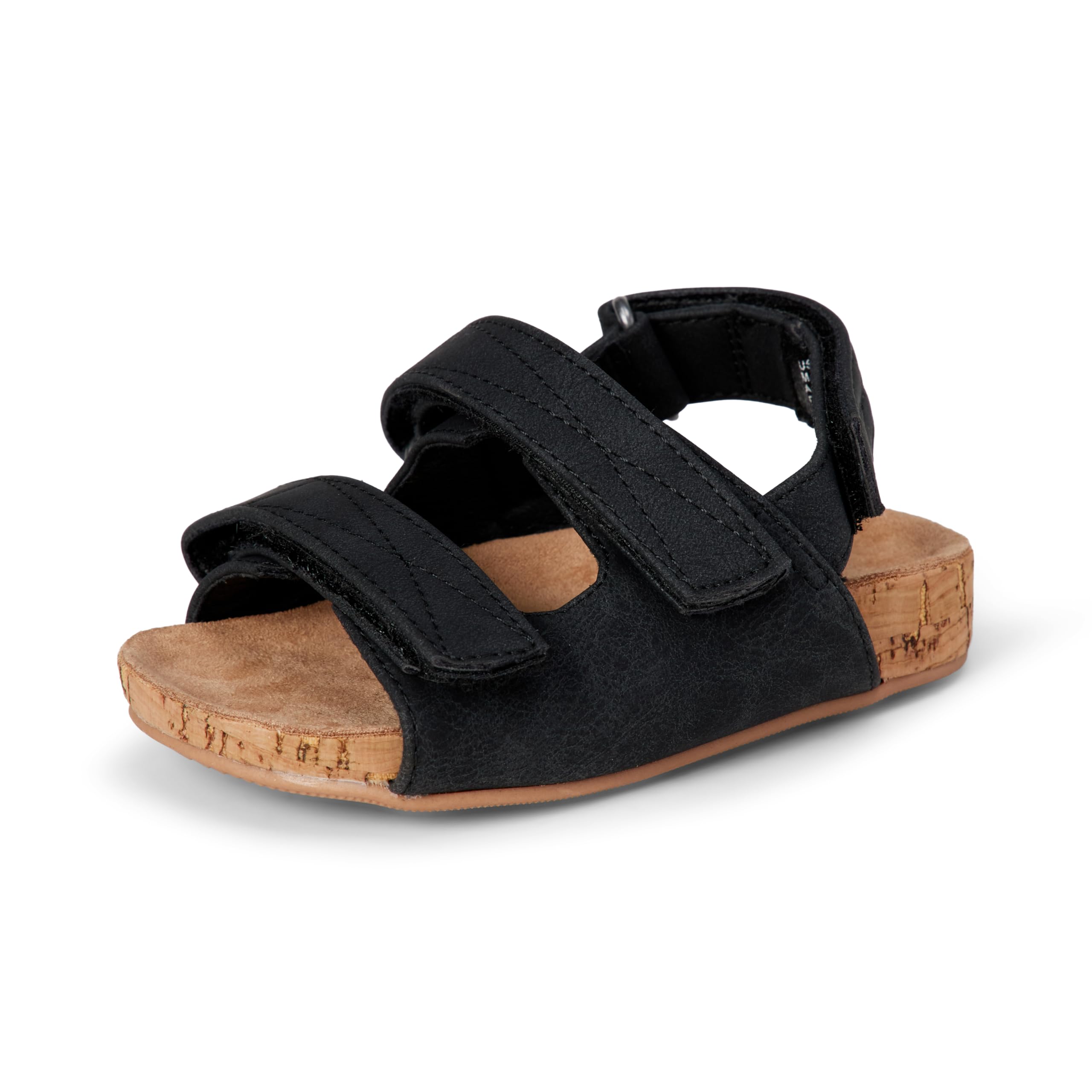 Amazon Essentials Boy's Cork Sandals, Black, 11.5 UK Child