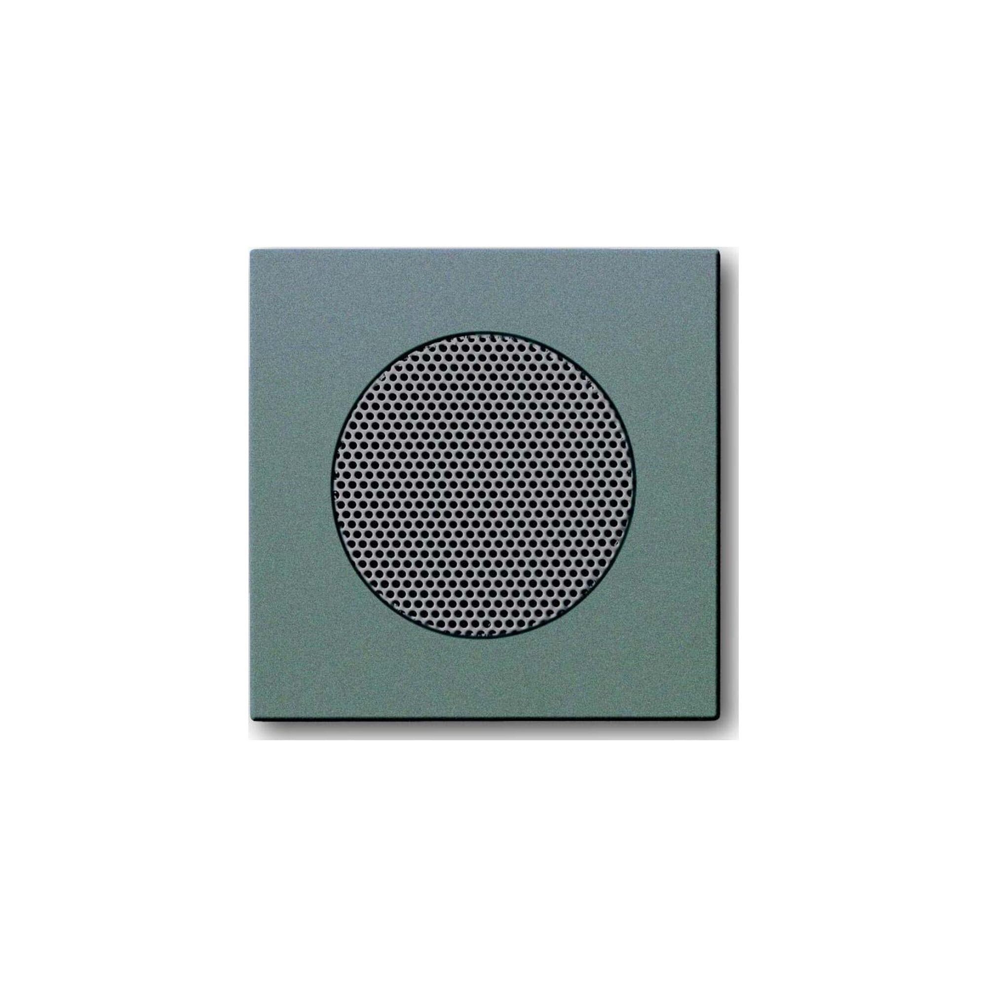 Cache haut-parleur Busch-Jaeger finition gris métallisé design haut de gamme