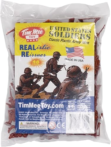 Miniatura 10 de TimMee - Figuras de soldado de juguete de plástico para hombre, 48 piezas, hechas en Estados Unidos
