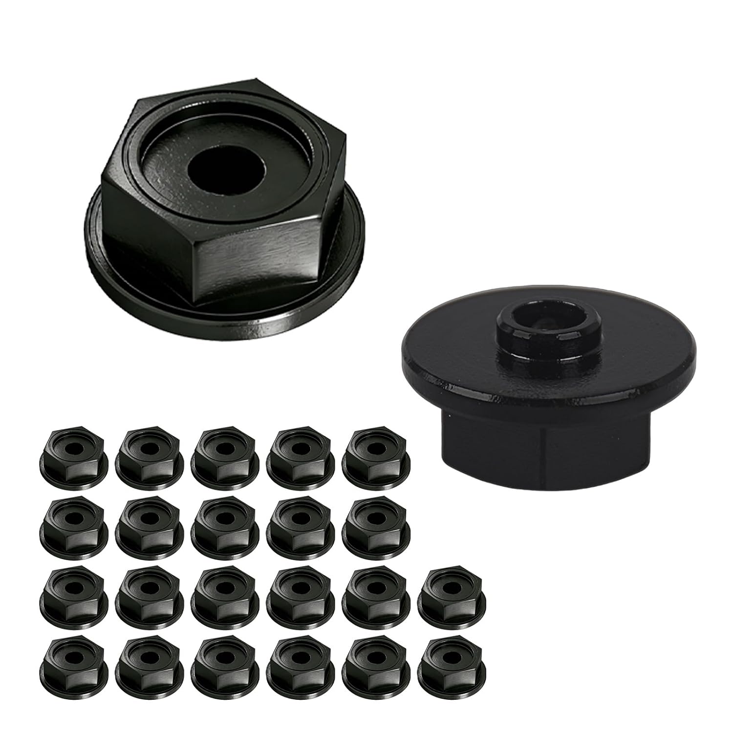 STN22-R24 Hex Head Washer Black-Outdoor Structural Hex Nut-Antirust Coat