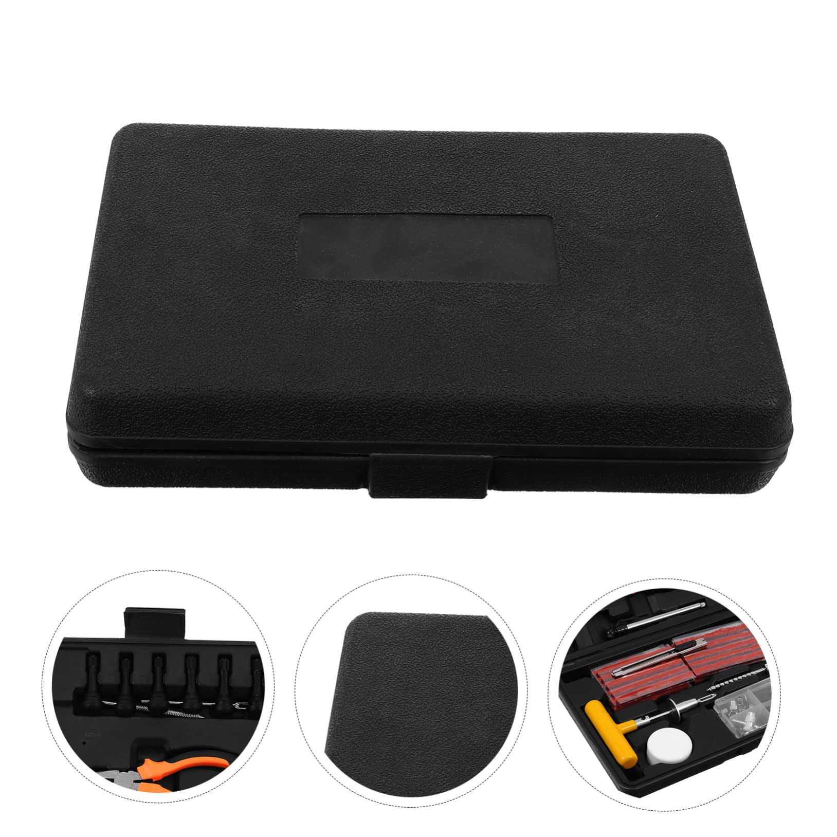 Kit de Reparación de Neumáticos para Automóviles 100 Piezas | Kit Reparación Neumáticos Coche Portátil, Kit de Herramientas para Coche, Fácil de Operar y Ligero