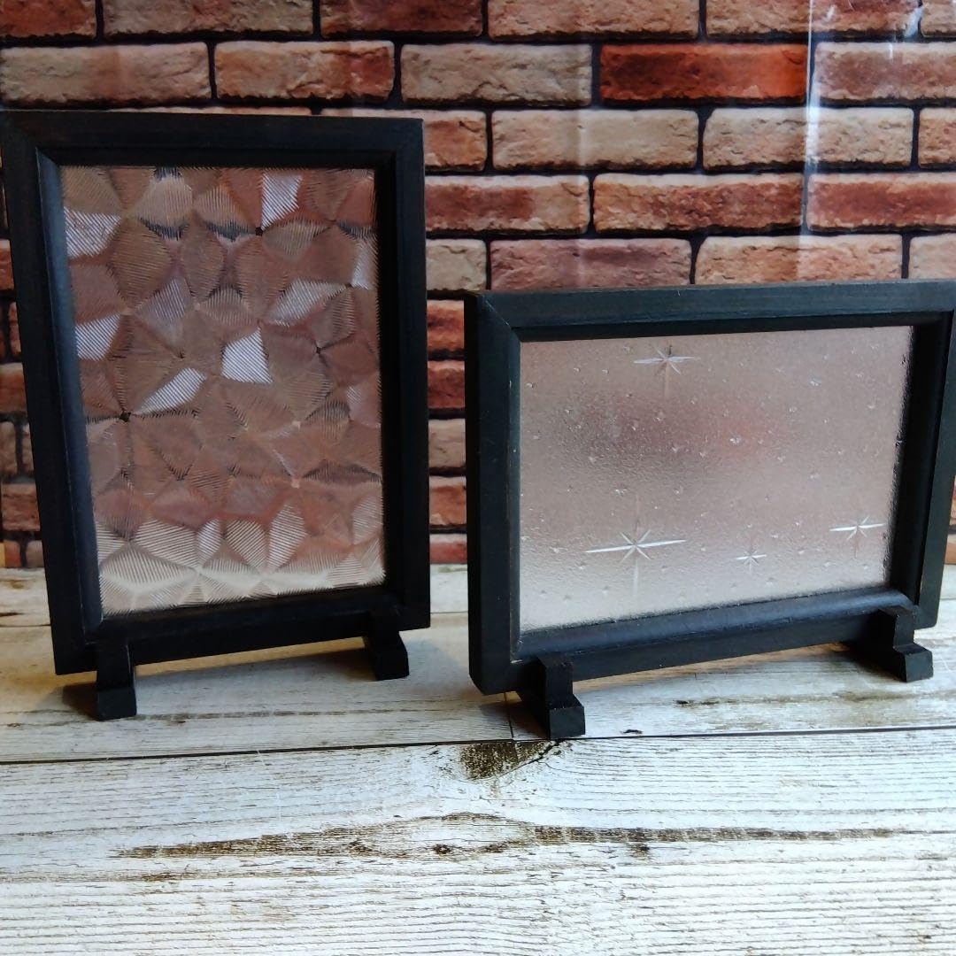 Amazon.co.jp: 木枠付き『銀河』『きらら』、昭和型板ガラス