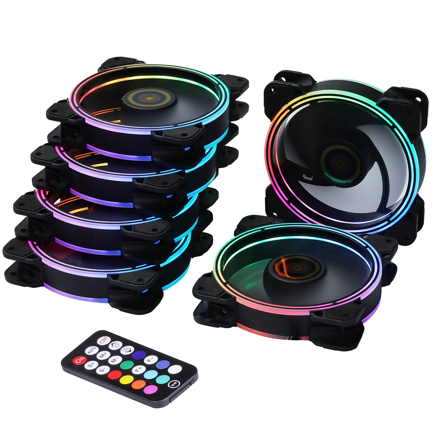 Buy DS Wire Rainbow RGB Case Fan, Addressable RGB LED 120mm Fan with