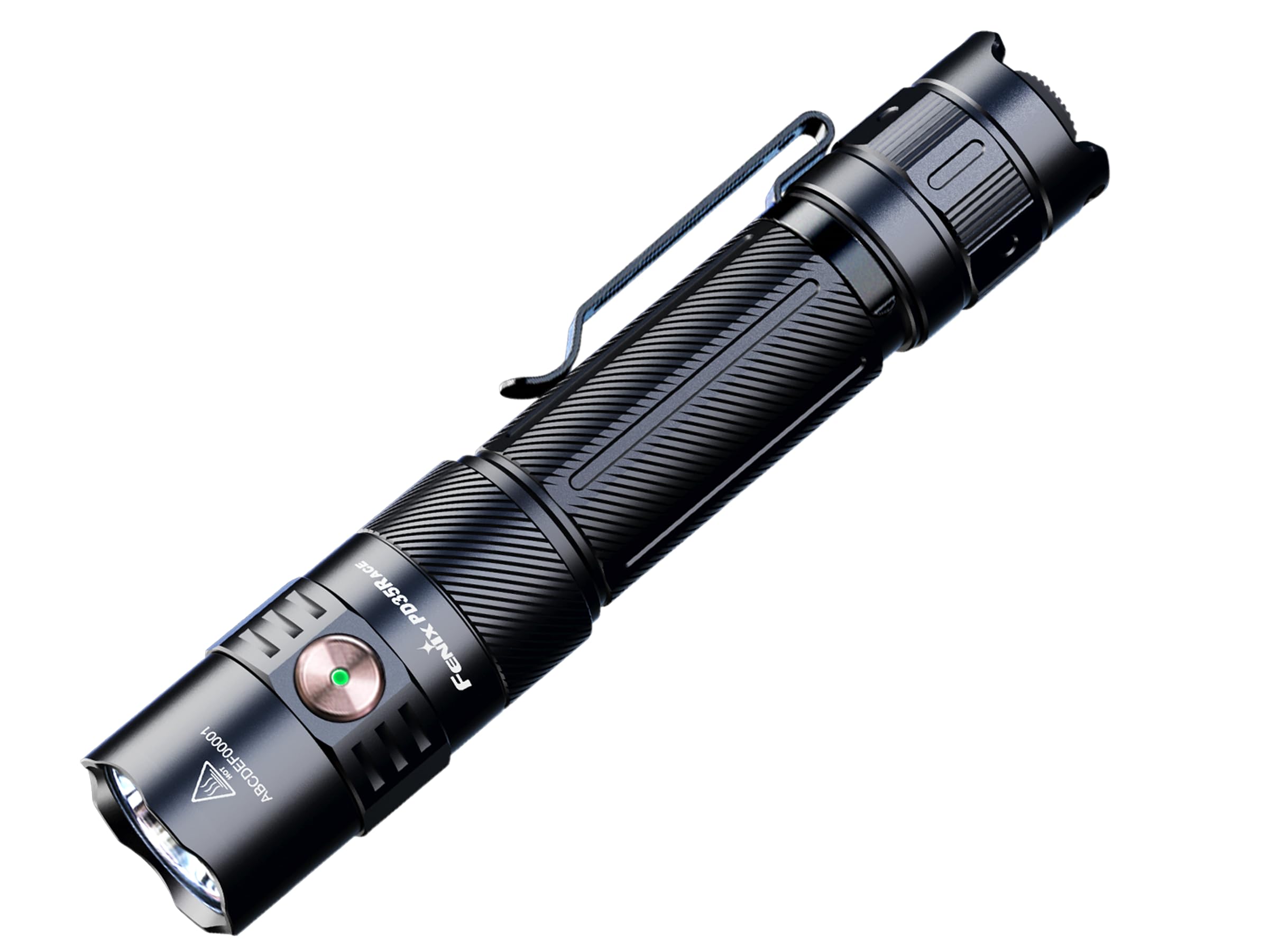 Fenix PD35R ACE - Torcia LED estremamente luminosa, ricaricabile, 2000 lumen, USB-C, 380 m, IP68, impermeabile, piccola lampada tattica, 720 ore massimo, EDC, portatile, per esterni, campeggio