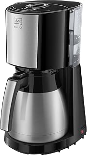 Melitta Enjoy Top Therm, 1017-08 Drip Coffee Maker with Thermal Carafe and Easy Click Lid, Filter Coffee Maker with Pivoti…