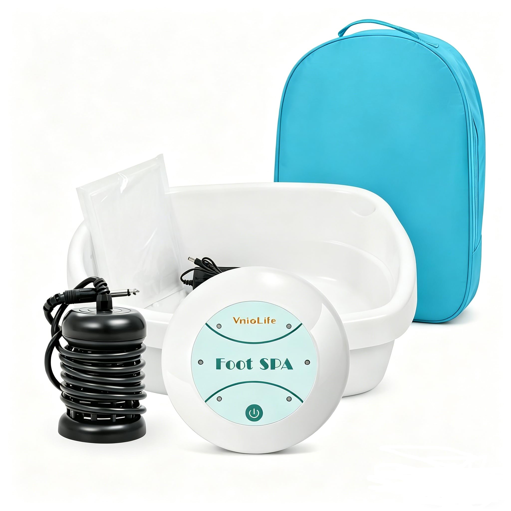フットケア DET o 3bottlesdetoxDETSsss VnioLife Ionic Foot Bath Detox Machine Ion Foot Detox Spa for Home