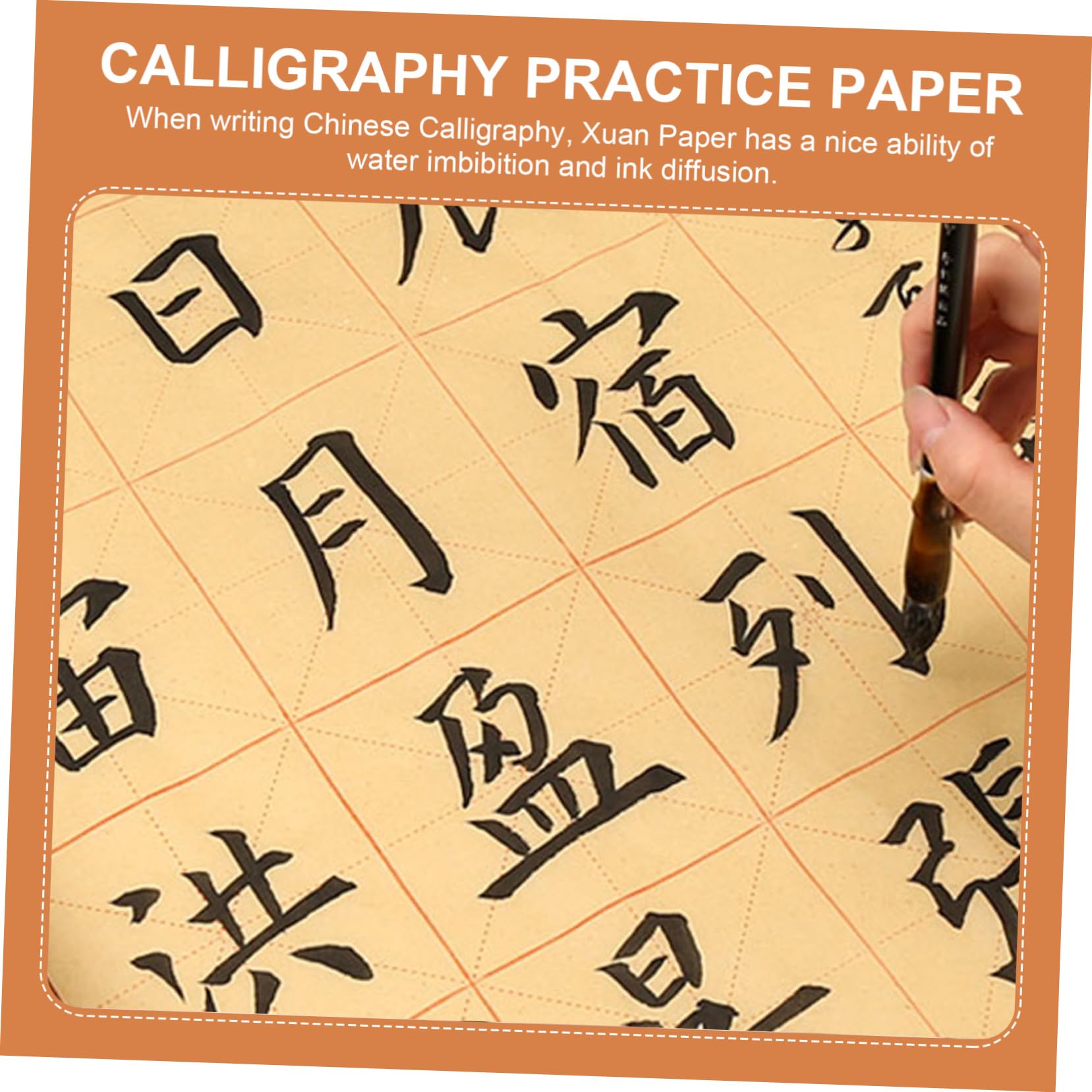 150 sheets chinese calligraphy writing grid sumi paper /xuan paper/rice  paper traditional practice paper for everyone : amazon.ca: home