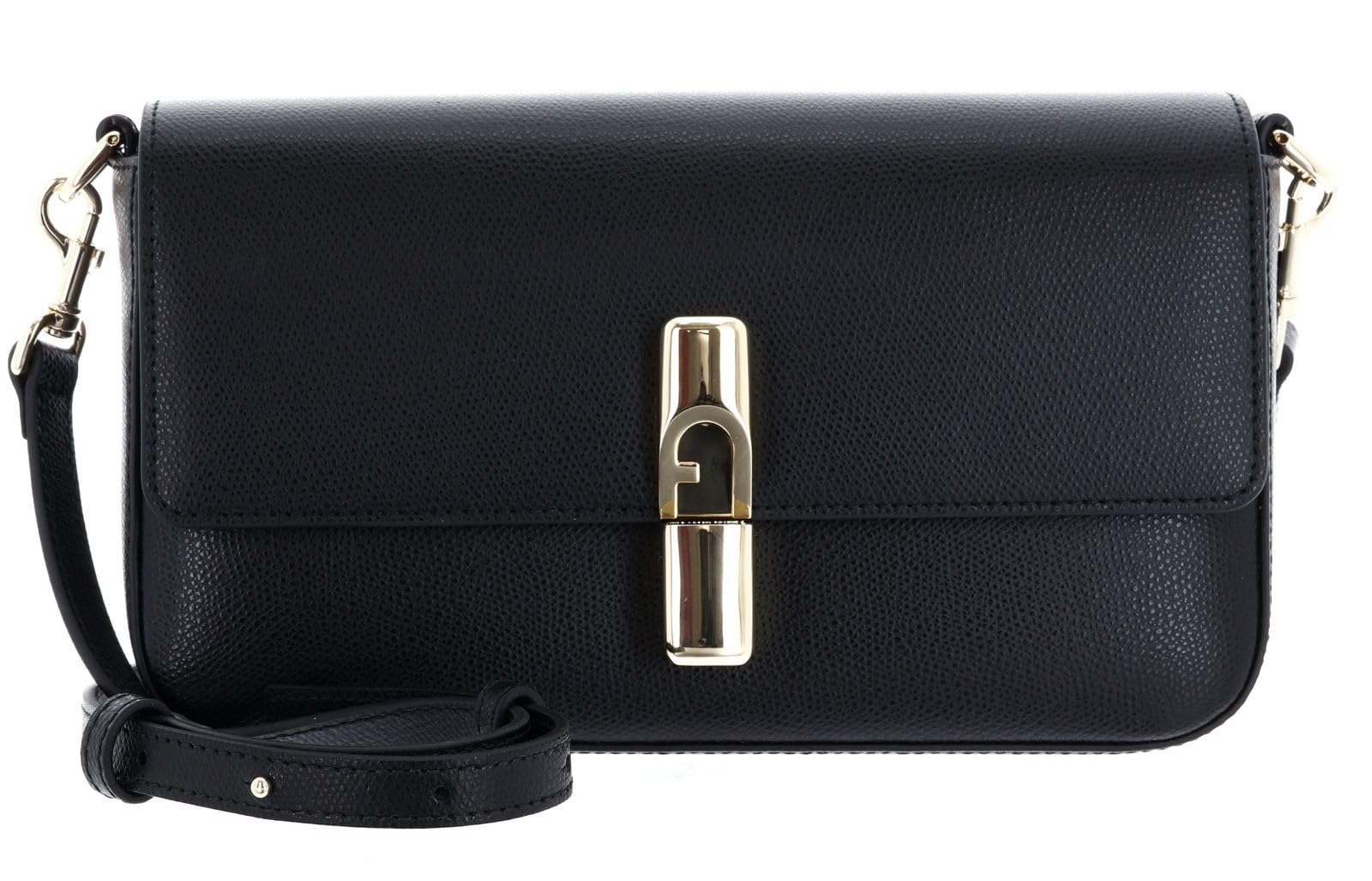 Furla Cuero bolso bandolera bolso de hombro Iride Crossbody Bag Nero negro