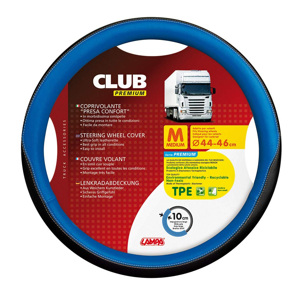 LAMPA 98906 Premium Club Steering-Wheel Cover, M