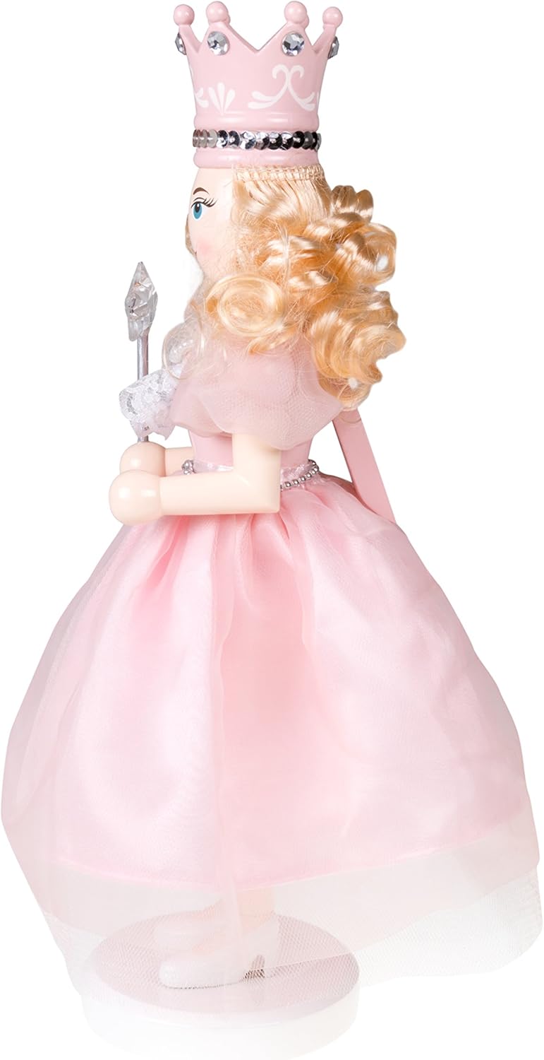 Clever Creations Sugar Plum Fairy 14 Inch Traditional Wooden Nutcracker, Festive Christmas Décor for Shelves and Tables