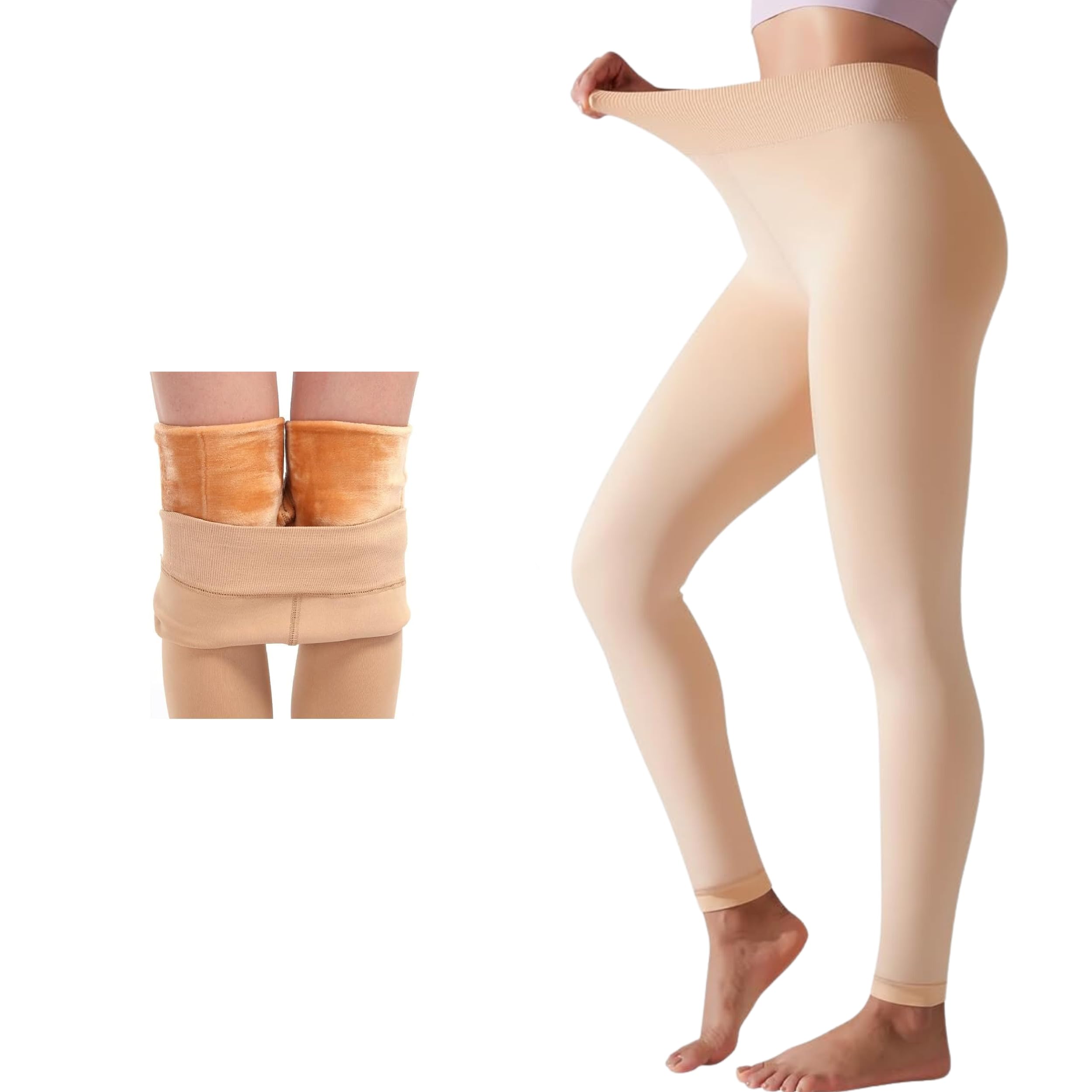 yuneek Women's/Girl's Stretchable Warm Fleece Legging for Winter-picture-34