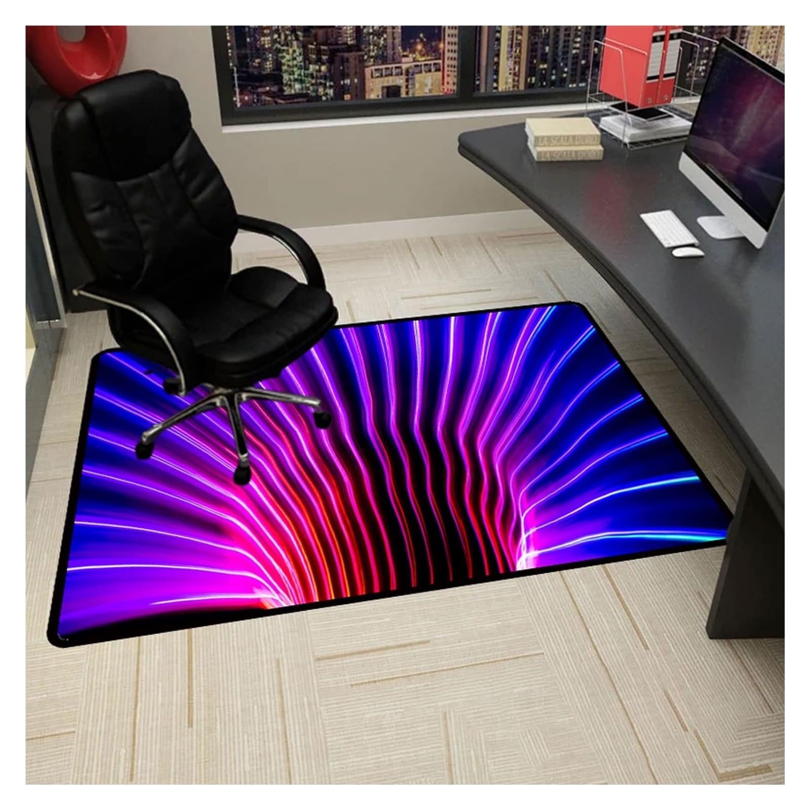 Tapetes for juegos y alfombra protector piso para silla escritorio rectangular antideslizante