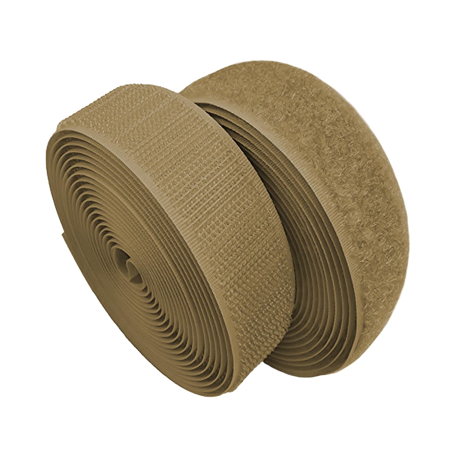 1 Inch Coyote Tan Hook and Loop Tape 10 Yards Sew on Non-Adhesive Nylon Heavy Duty Strips Fabric Roll Fastener Set Ideal for Military Form Bags Clothes Shoes Backpacks Home Office School Craft DIY