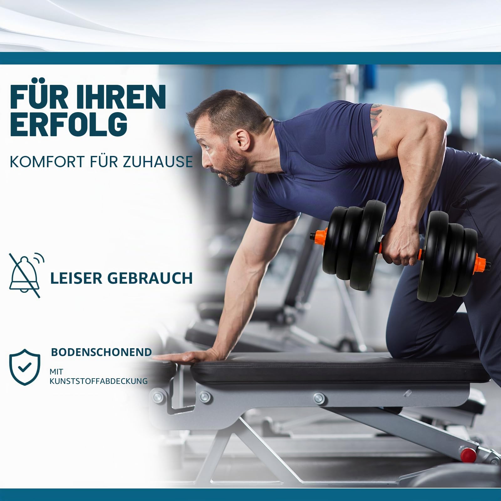 CCLIFE 6in1 Kettlebell Hanteln Set 2er verstellbar mit Verbindungsstahlrohr Kurzhanteln Langhanteln Kugelhantel Hantelset professionell Dumbbell Gewichten