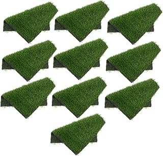 FUNOMOCYA 10pcs Box Chicken Laying Mat Coffee Ground Bedding Artificial Grass Mat Washable Area Rugs Washable Nesting Pads Chicken Nesting Mats Fake Grass Turf Mat Nesting Box Grass Rugs