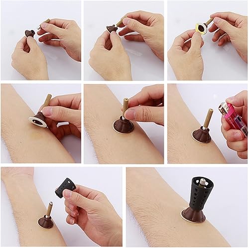 Miniatura 5 de 60 piezas Moxa Sticks para moxibustión métodos antiguos chinos para masaje de meridianos corporales (caja de regalo)