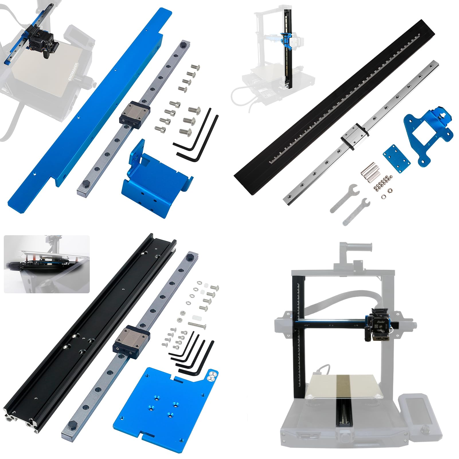 ENOMAKER XYZ Axis Linear Rail Guide for Creality Ender 3 S1 / Pro 3D Printer, High Precise, High Speed, Durable 3 Axis Upgraded Parts