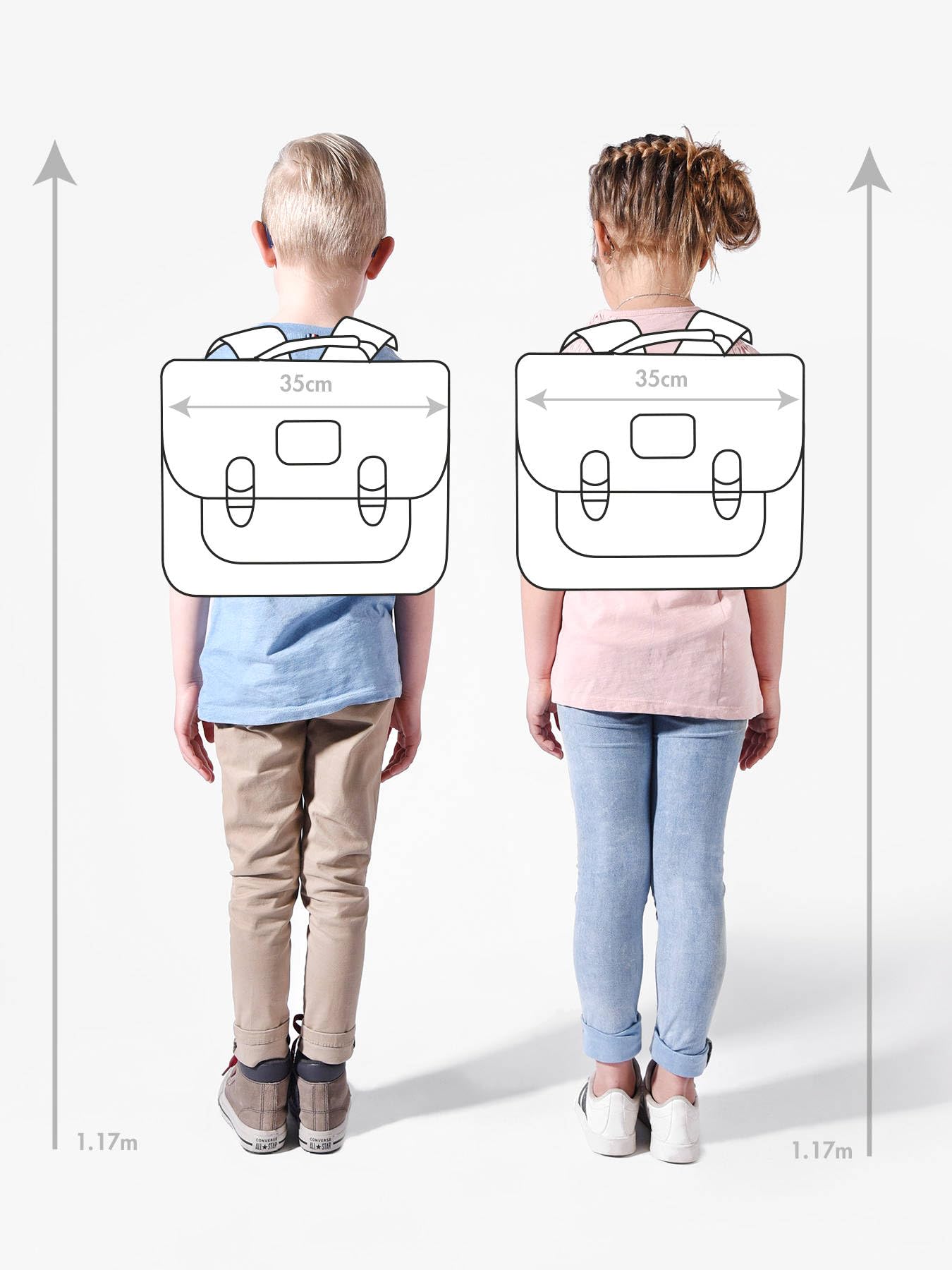 Cameleon Cartable scolaire maternelle/CP Bleu 35 cm Ligne Actual Intérieur 2 compartiments - Fermeture rabat. Idéal pour l'école primaire. Existe en 4 coloris. Pour fille et garçon