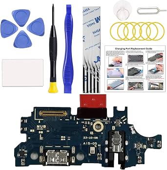 Charging Port Replacement Kit Compatible with Galaxy A15 5G US Version, Dock Board USB-C Connector Only for A15 5G SM-A156U/U1/W Series, with Instruction Manual, Toolkit