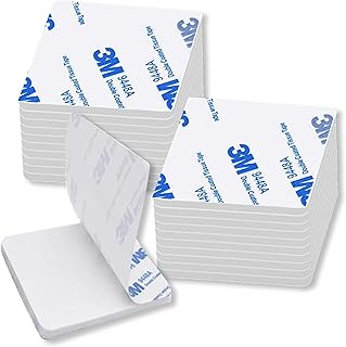 200PCS Double Sided Foam Tape, Double Sided Tape, Double Sided Adhesive Tape Pads, Strong Pad Mounting Sticky Self-Adhesive Pads Replacement Mounting Tape for Picture, Car, Home, Office Accessories