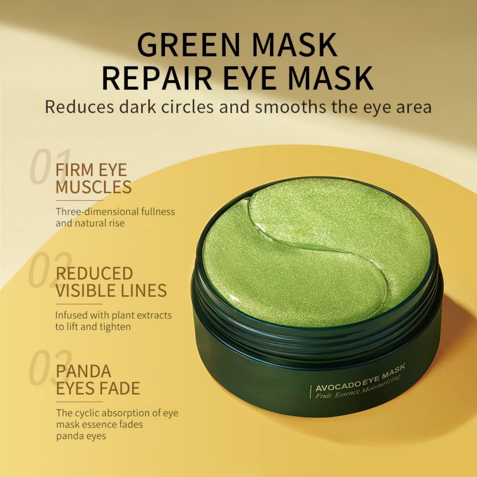 60 pièces/30 paires Eye Mask,Patch Collagene Yeux,Tampons Anti-âge,Anti-rides Masque de Sous Les Yeux,Réduit poches, ridules, relâchement, yeux gonflés