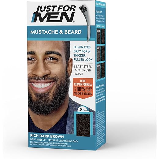 Just for Men Mustache & Beard Rich Dark Brown