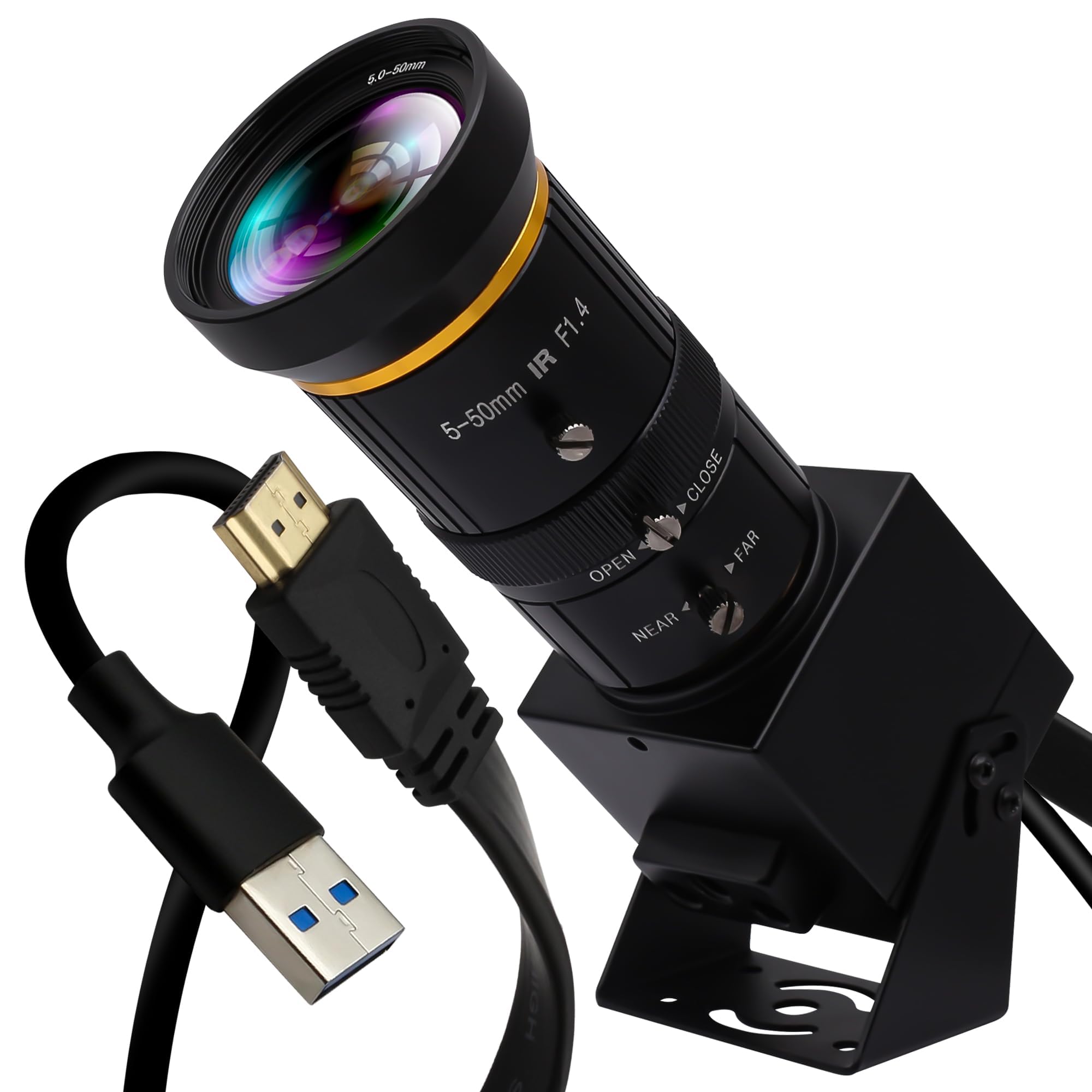 IFWATER HDMI 4K USB Camera 60FPS, 5-50mm 10X Manual Zoom Lens, USB3.0 & HDMI Simultaneous Output, 3840x2160 Resolution, Plug & Play for PC, Laptop, Android & Raspberry Pi-image-24
