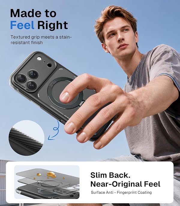 AirCradle for iPhone 18 Pro Max Case / 17 Pro Max Case, 360° Magnetic Stand by MOBOSI - Used condition - Image 5