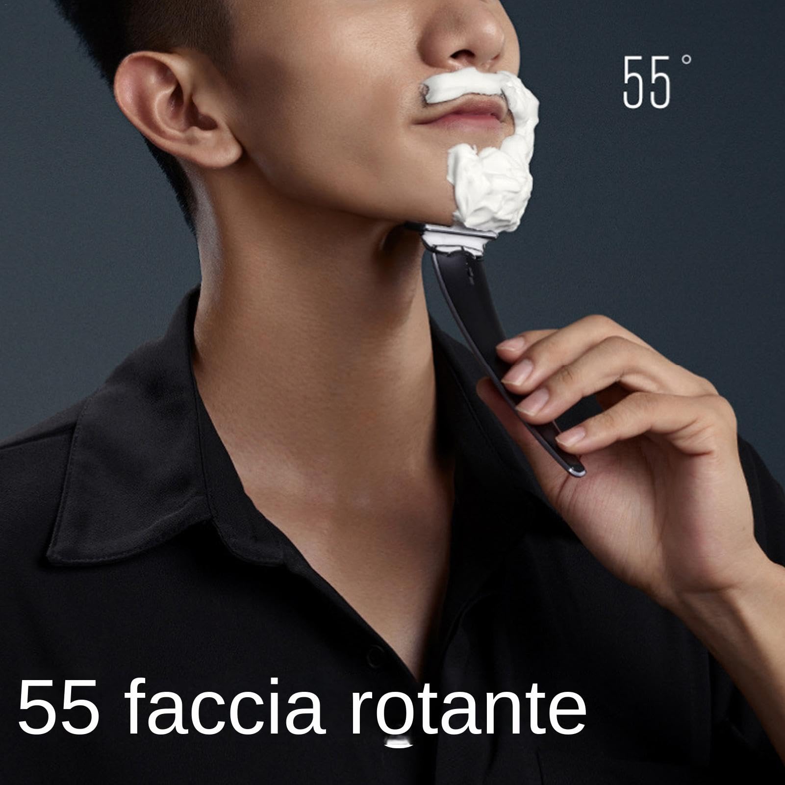 Rasoio manuale da uomo | Kit per rasatura manuale | Rasoio manuale | portatile | Rasoio manuale lavabile, set di manuali da uomo, rasoio manuale da viaggio, set da barba portatile da uomo,