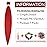 Red Braiding Hair Pre Stretched 26inch 3 Packs Braiding hair Extensions Synthetic Crochet Braids, Hot Water Setting Professional Soft Yaki Texture. (26inch(3Packs),Red)