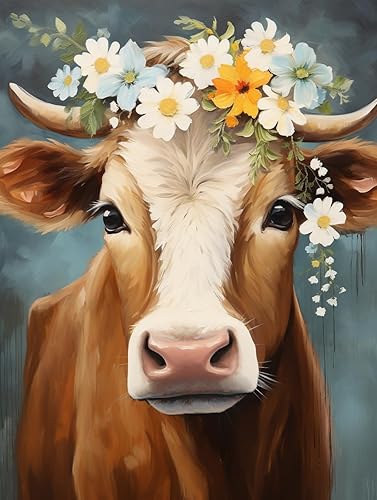 FITIMOTO - Pintura por números para adultos, niños, estudiantes principiantes sin marco, juego de pintura al óleo de bricolaje, pinceles de lienzo