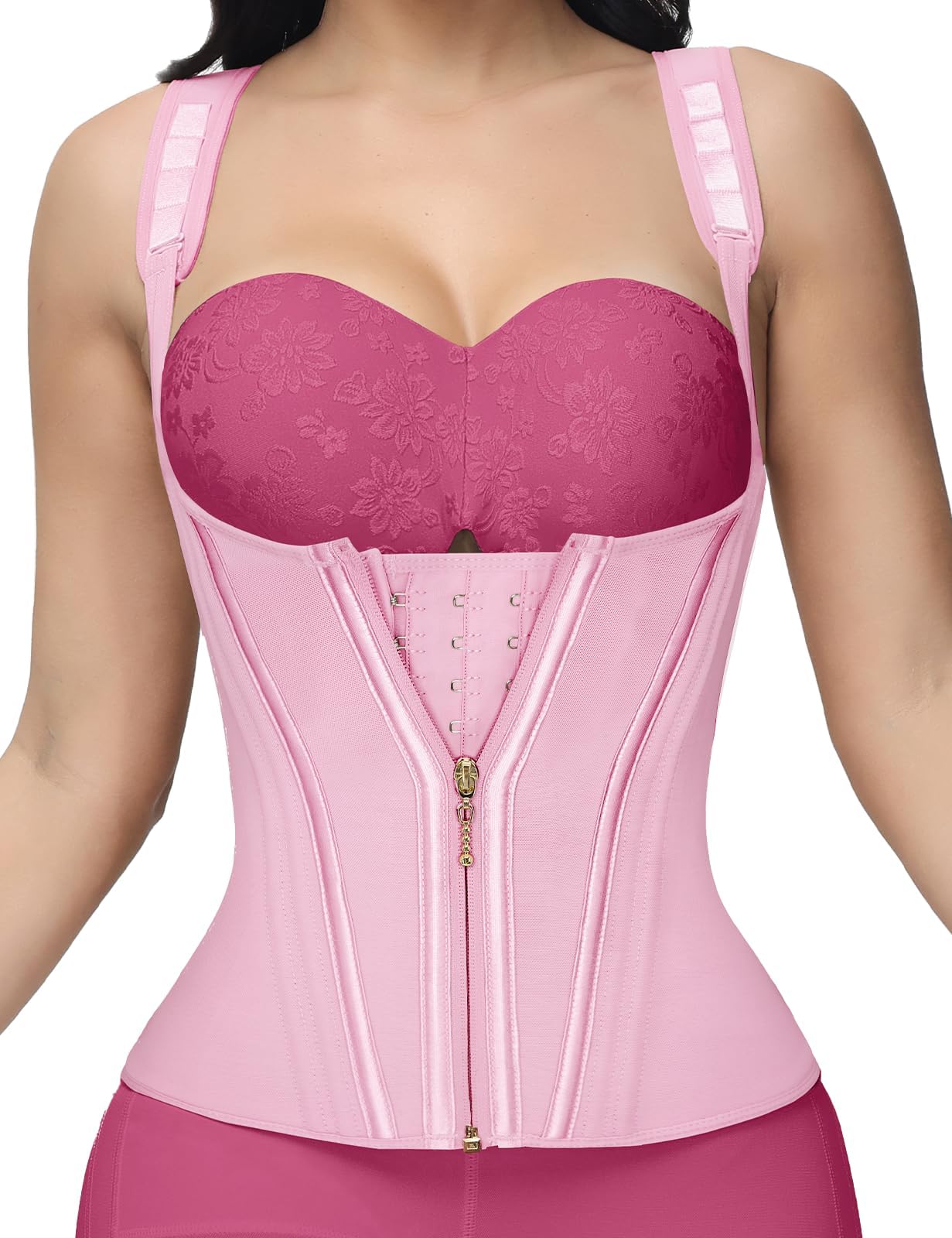 Waist Trainer for Women, Tummy Control Sports Girdle, Workout Body Shaper with Adjustable Shoulder Strap
