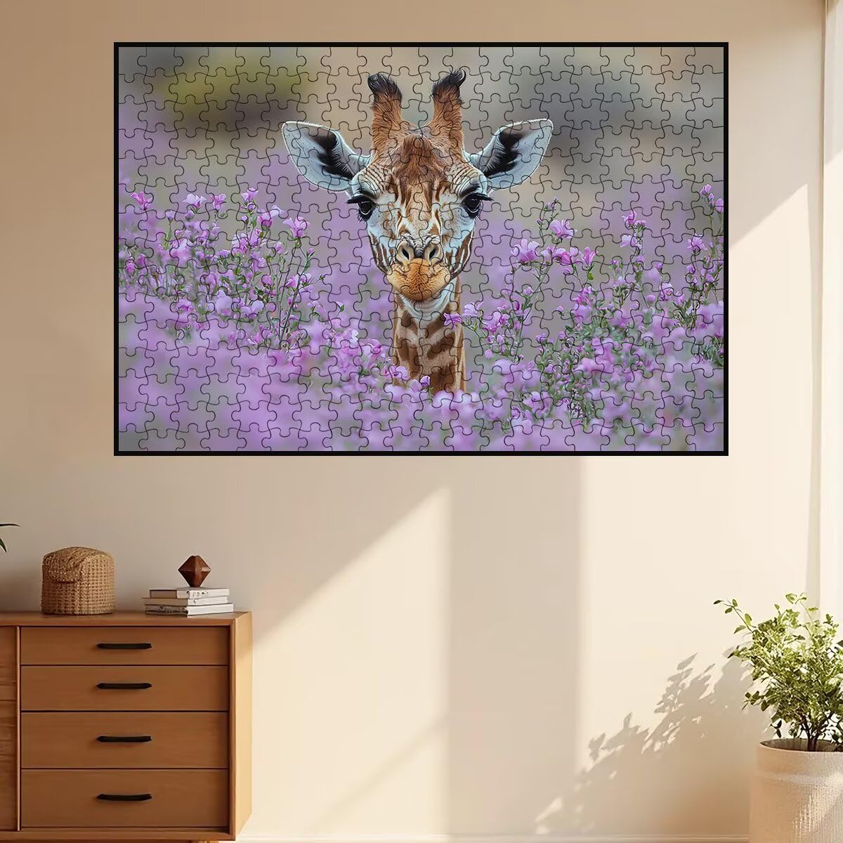 Puzzle 3000 Pezzi Giraffa, Puzzle Fiore per Adulti, Puzzles in Legno Intrattenimento Creativo, Divertimento, Puzzles Educativi Classici con Confezione di Alta Qualità Idea Regalo Donna Decor -3014