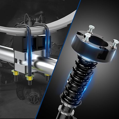 Vista 25 de GAsupply Kits de elevación de nivelación delantera de 2.5 pulgadas, compatibles con Toyota Tundra Sequoia 2WD 4WD 2007-2024, espaciadores