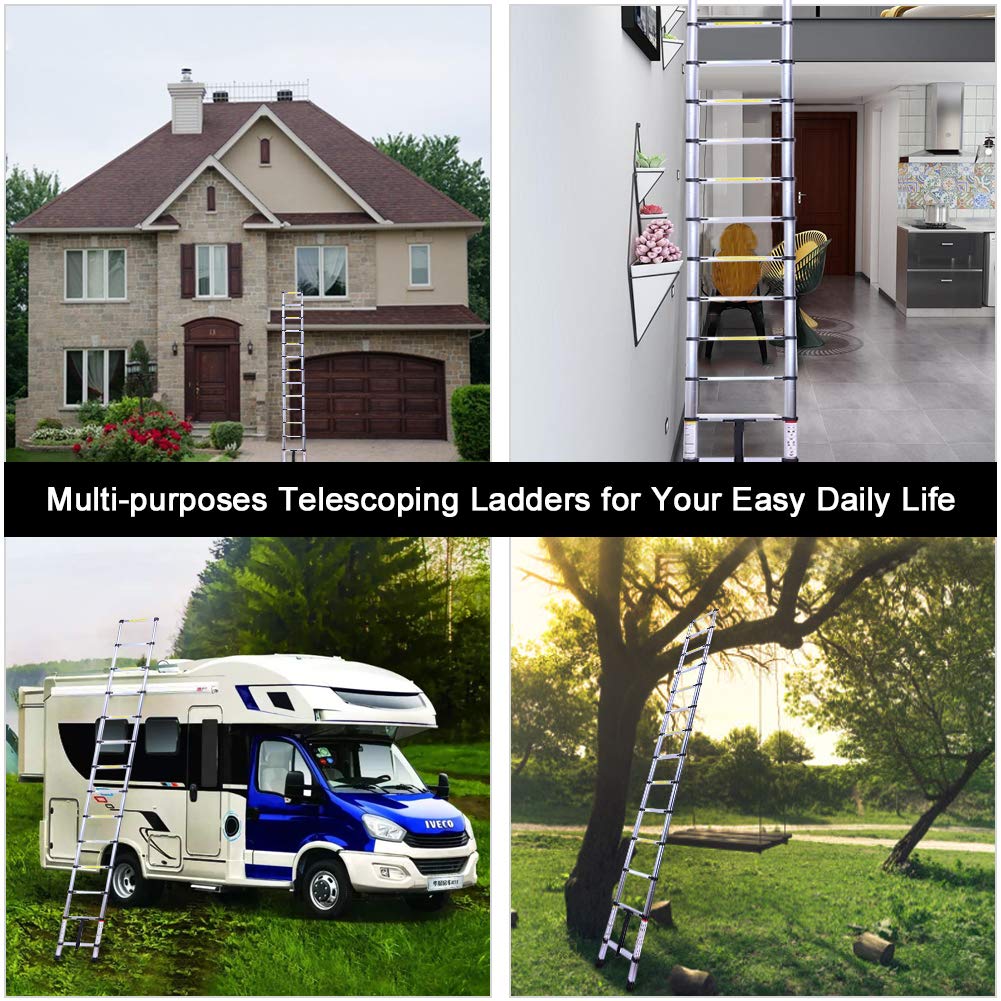 Buy Terokota 19.7FT Collapsible Telescoping Ladder, Aluminum Telescopic