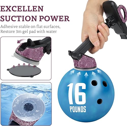 Miniatura 6 de eing Soporte de teléfono para automóvil, salpicadero, parabrisas de ventilación de aire para iPhone, Samsung, Moto, Huawei, Nokia, LG, teléfonos