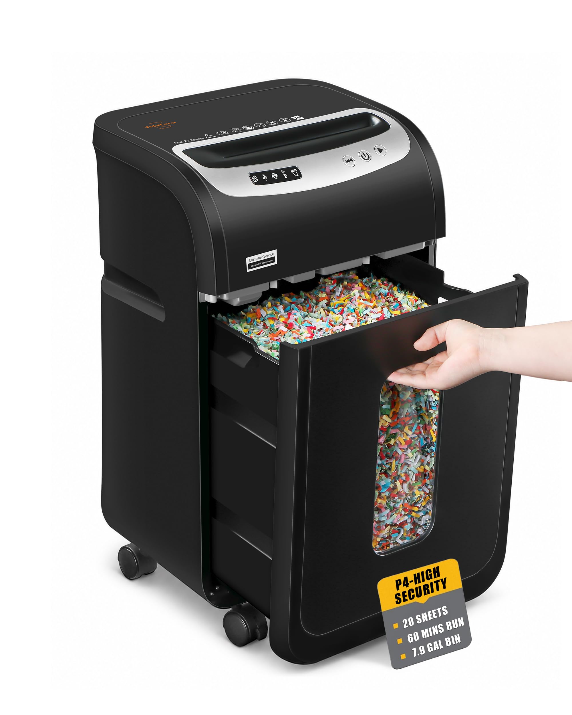 VidaTeco 20-Sheet Cross Cut Shredder