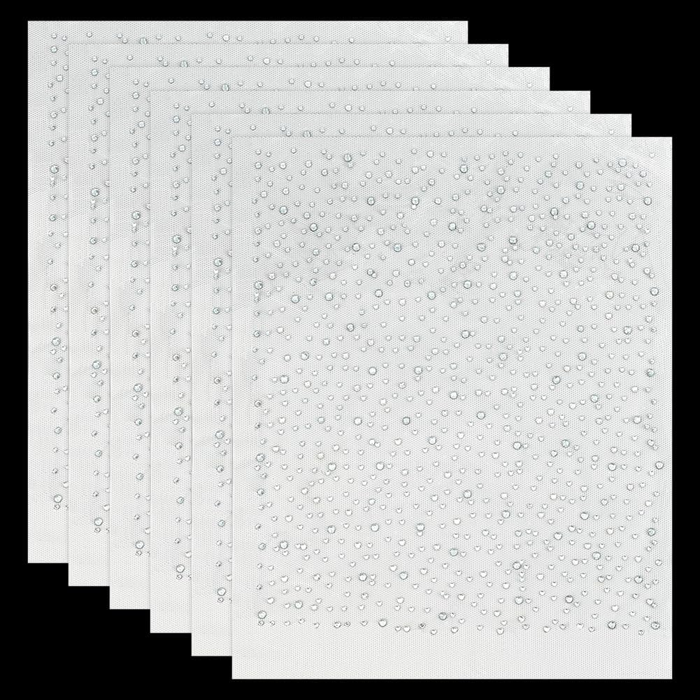 fingerinspire 6 sheet glitter rhinestone iron on transfers glass rhinestone hotfix appliques crystal rhinestone decals hot melt sparkle flat round rhinestone patches for clothing embellishment