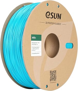 eSUN ABS+ 3D Printing Filament 1.75mm 1KG, Low Warping ABS Plus, Light Blue | 1KG Spool2.2 LBS 3D Printer Filament, Dimensional Accuracy +/- 0.05mm