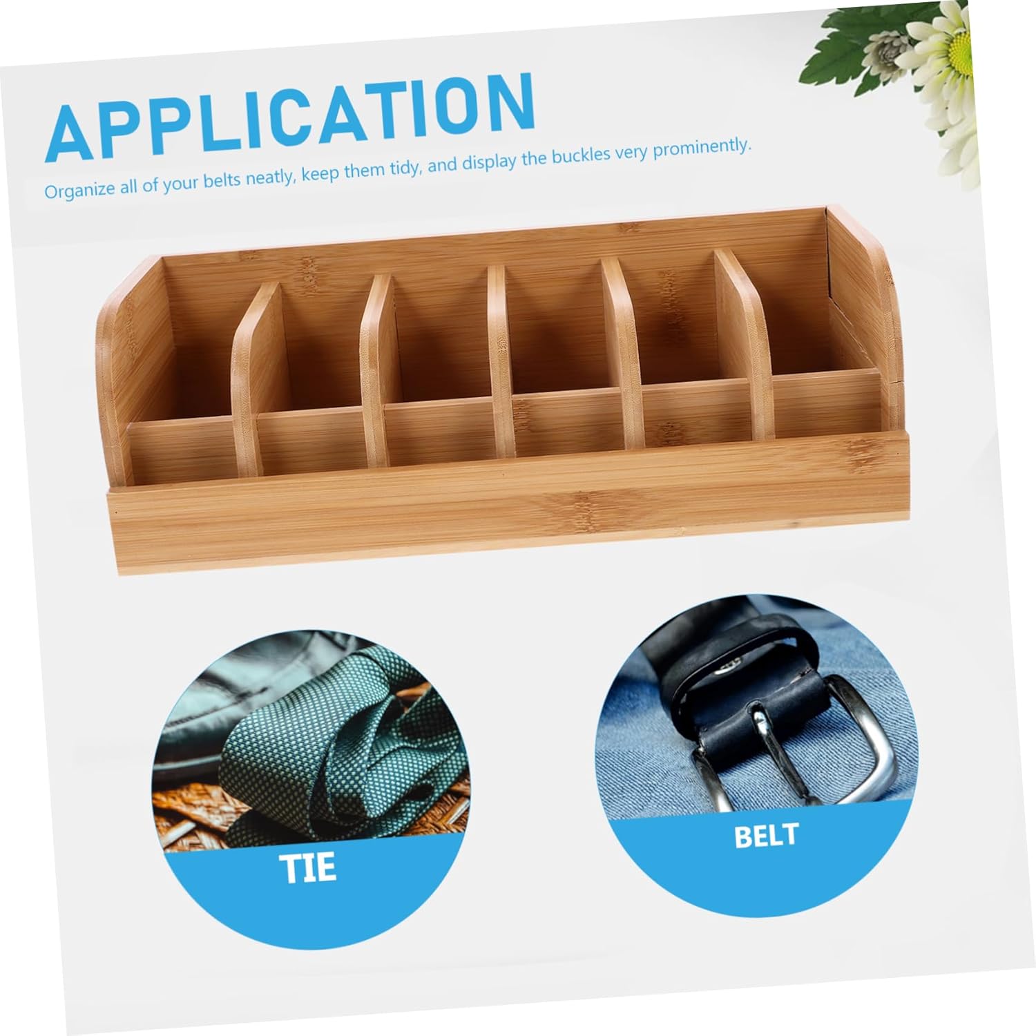 CHILDWEET Belt Display Box Dividers Stylish Waistband Storage Organizer for Closets and Space-Saving Compartment Design for Use and Performance