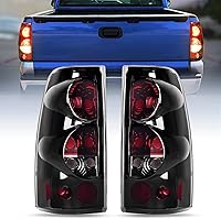 Nilight OE Style Taillight Assembly for 1999-2007 Chevy Silverado & 1999-2002 GMC Sierra - DOT Compliant, Durable Pair