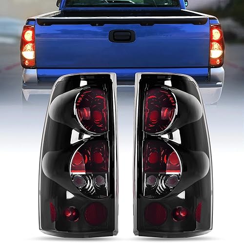 Nilight Conjunto de luz trasera compatible con Chevy Silverado 1999 2000 2001 2002 2003 2004 2005 2006 2007 Chevy Silverado 1500 2500 3500 99-02 GMC
