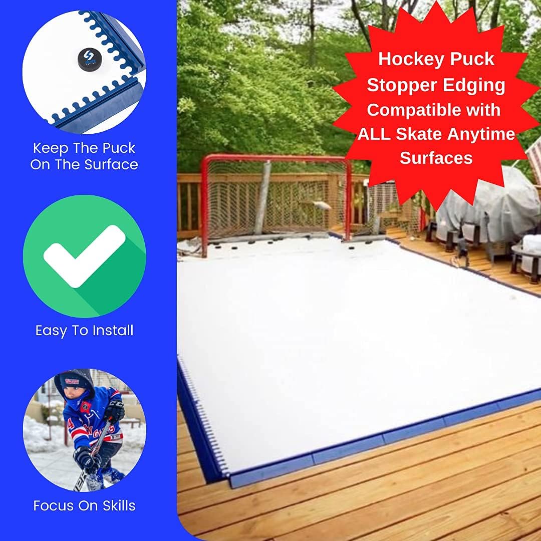 Skate Anytime – Shoot Anytime – Precision Dryland Hockey Tiles - Professional Indoor & Outdoor Hockey Shooting Pad for Practice