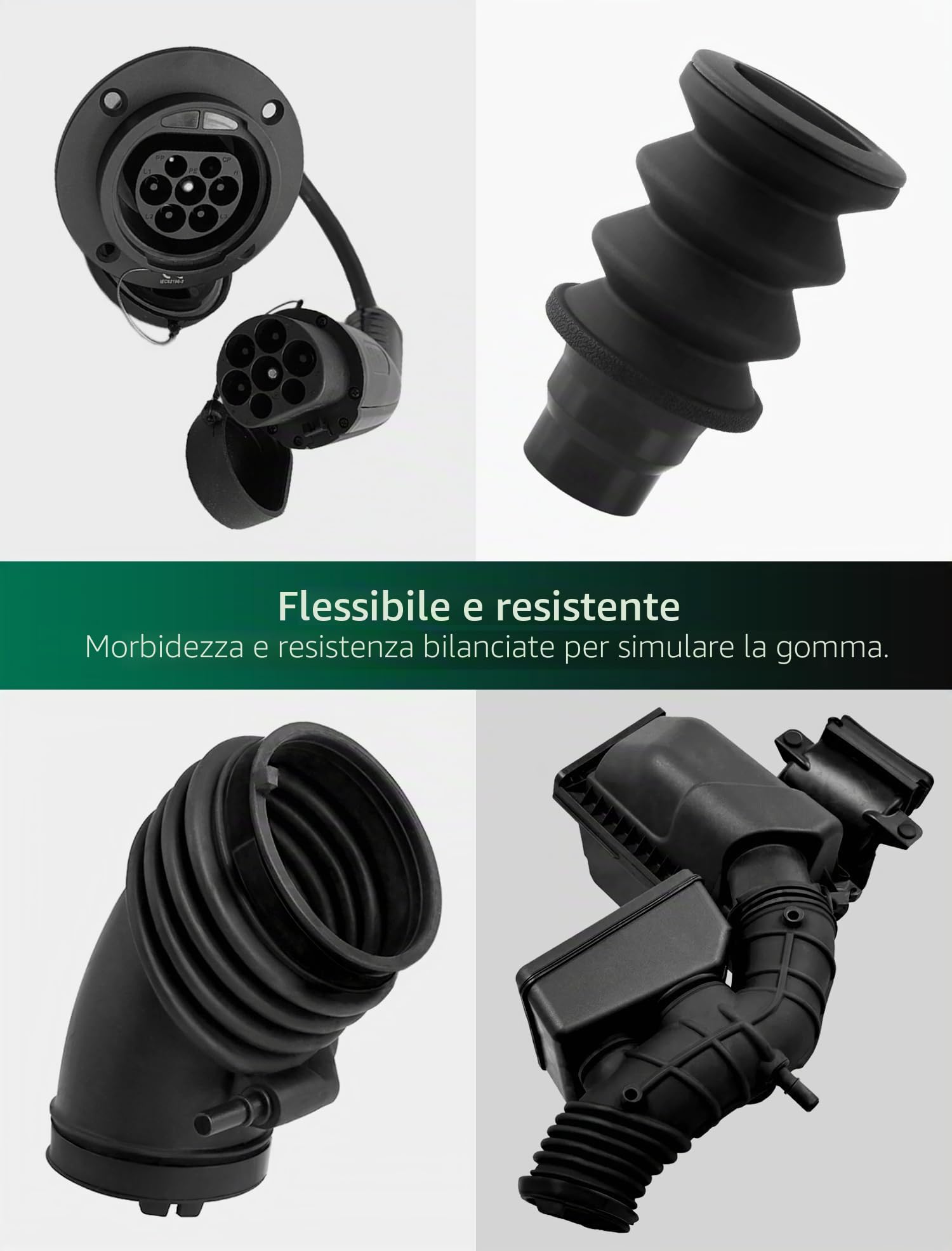 SuperFlex UL94 V-0, Resina Stampante 3D, Ignifuga 80A Corea (1000g, Nero)