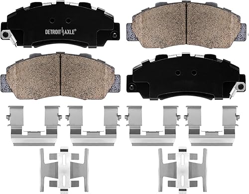 Miniatura 434 de Detroit Axle - Rotores de disco delantero de 10.827 in + pinza de freno lateral del pasajero de repuesto para Toyota RAV4 Prius V Lexus HS250H Scion