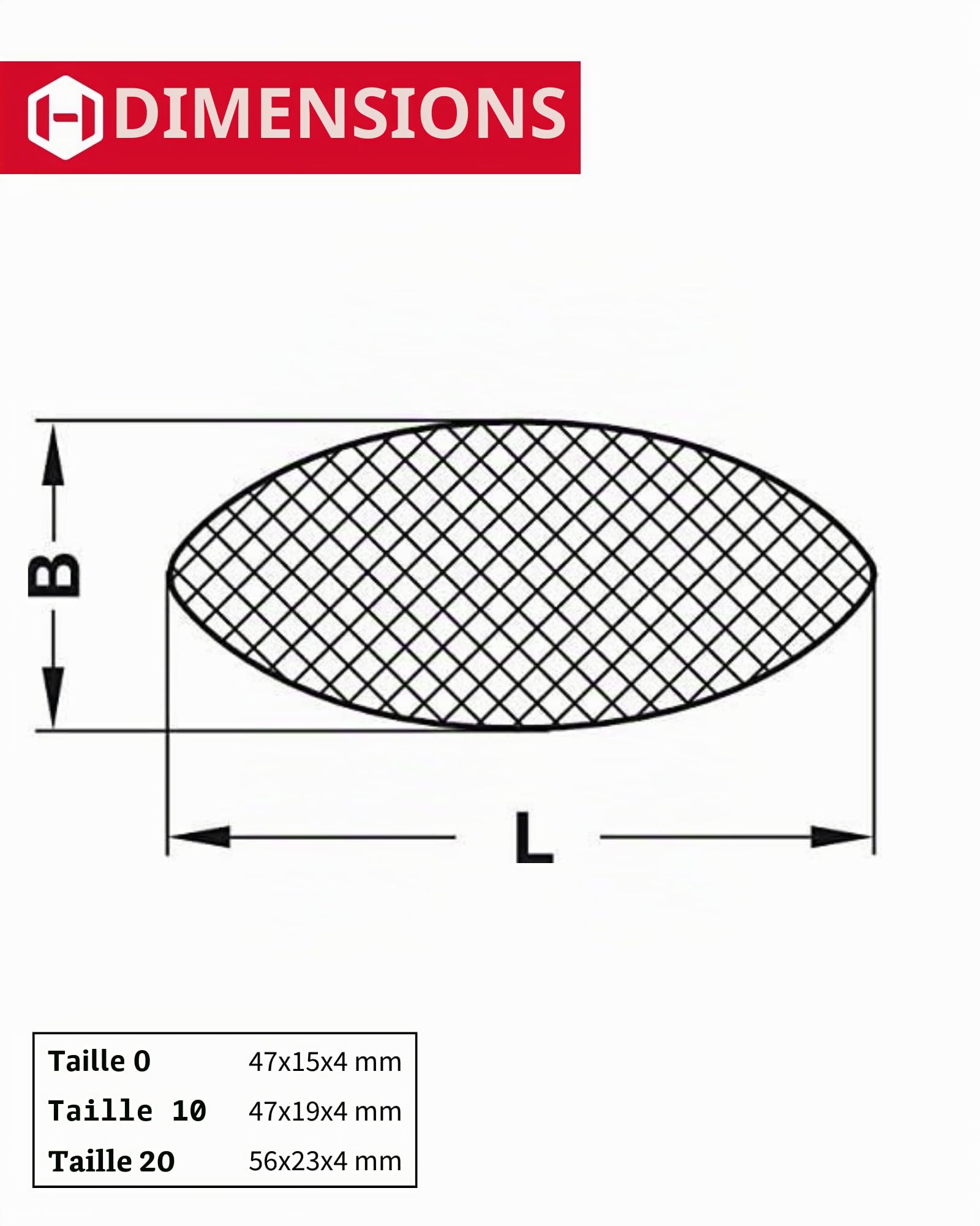 Gedotec Chevilles plates en hêtre, également appelées Lamello | Plaquettes d'assemblage en bois Assortiment de 100 pièces de taille 0-10 - 20